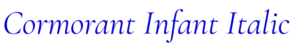 Cormorant Infant Italic フォント